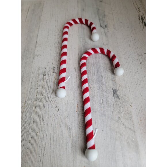 Candy cane stocking holder mantel set xmas decor - Picture 1 of 6